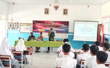 Sasaran Non Fisik, Satgas TMMD Laksanakan Penyuluhan Bela Negara di SMAN 1 Bungtimla
