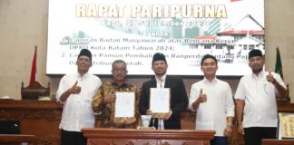 DPRD dan Pemko Batam Setujui Perda Pajak Daerah dan Retribusi Daerah