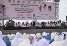 Gubernur Ansar Bersama Ribuan Masyarakat Gelar Doa dan Sholawat Untuk Palestina