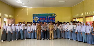 Satlantas Polres Natuna Gelar Kegiatan “Police Go To School” di SMAN 1 Bunguran Timur