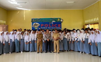 Satlantas Polres Natuna Gelar Kegiatan “Police Go To School” di SMAN 1 Bunguran Timur