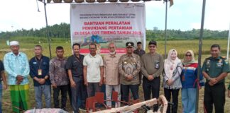 PHE NSO Serahkan Traktor Bagi Petani di Lhokseumawe