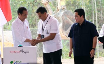 Padukan Konsep Alam, Budaya dan Manusia, Presiden Jokowi Groundbreaking Kantor BPJS Ketenagakerjaan di IKN