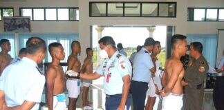 Danlanud RSA Natuna Pimpin Sidang Pantukhirda Casis Bintara TNI AU