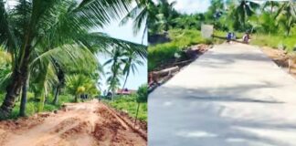 Kerja Nyata Cen Sui Lan Percantik Jalan Desa Sungai Sebesi Karimun Melaui Program PISEW