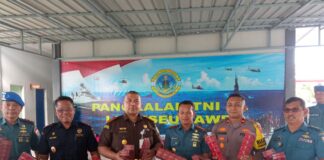 Lanal Lhokseumawe Gagalkan Penyelundupan Ratusan Dus Rokok Ilegal Diperairan Aceh Utara