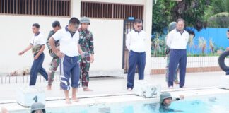 Sambut Hari Armada Tahun 2023, Lanal Lhokseumawe Gelar Lomba Renang