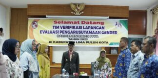 Bupati Safaruddin Sambut Kedatangan Tim Verifikasi Lapangan Evaluasi PUG