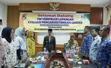 Bupati Safaruddin Sambut Kedatangan Tim Verifikasi Lapangan Evaluasi PUG