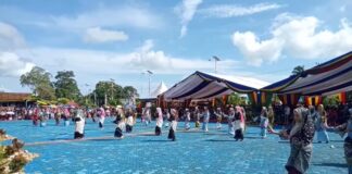 Kemeriahan Hari Jadi ke-20 Kabupaten Lingga Ditandai dengan Pawai Budaya dan Rekor MURI 1000 Tudung Manto