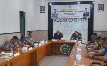 Kesbangpol Lingga Gelar Rapat Tim Terpadu Penangganan Konflik Sosial