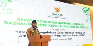Sekdaprov Kepri Buka Rakorda BAZNAS