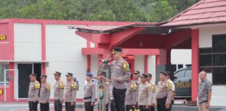 Pimpin Apel Pagi, Kapolres Lingga Berikan Arahan Anggota Menjaga Etika dan Prilaku Saat Bertugas