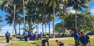 Antisipasi Banjir, Lanud Raden Sadjad Natuna Bersihkan Saluran Air