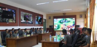 Komandan Batalyon Komposit 1/Gardapati Opening Ceremony Danyon Komposit 1/GP E-Sport Tournament 2023