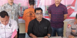 Polres Lingga Gelar Konferensi Pers Tindak Pidana Kasus Pencurian Sepeda Motor