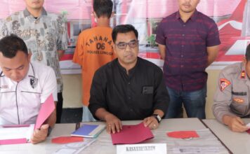 Polres Lingga Gelar Konferensi Pers Tindak Pidana Kasus Pencurian Sepeda Motor