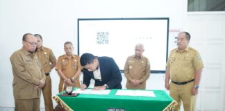 Pemkab Asahan Lakukan NPHD Terkait Pemilu Bersama Bawaslu