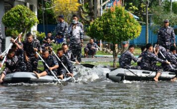 Beragam Lomba Meriahkan HUT Ke-78 Armada RI di Lanal Ranai