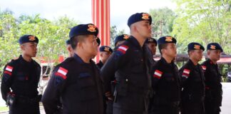 Amankan Pemilu 2023-2024, Polres Natuna Terima BKO 15 Personil Brimob Polda Kepri