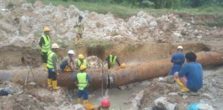 Respon Cepat, BU SPAM BP Batam Perbaiki Pipa 800 di Taman Baloi