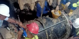 Penyambungan Pipa Depan Kongkow Telah Selesai, Air Akan Kembali Normal Secara Bertahap