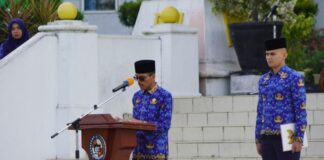 Bupati Safaruddin Pimpin Upacara Peringatan HUT Korpri ke-52