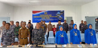 Lanal Ranai Resmikan Kampung Bahari Nusantara di Desa Sungai, Natuna