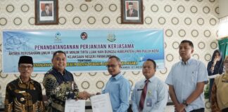 Perumda Tirta Luak Nan Bungsu Jalin Kerjasama dengan Kejari Payakumbuh