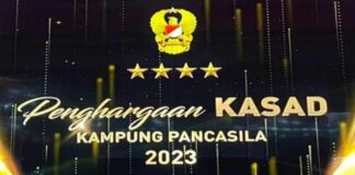 Wakil Bupati Asahan Terima Penghargaan KASAD Kampung Pancasila 2023