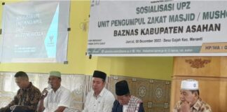 Kasi Kesra Kecamatan Meranti Hadiri Sosialisasi Basnas Terkait Zakat
