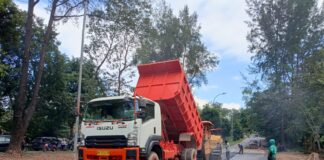 Perbaikan Jalan Amblas Gajah Mada Lebih Cepat Dari Perkiraan Awal