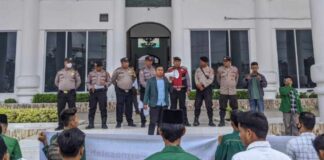 PW IPA Gelar Unjuk Rasa Terkait Dugaan HGU PT BSP Ke Kantor Bupati Asahan