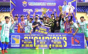 Gelaran Turnamen Futsal Istana Sport Cup Piala Kepala BP Batam 2023 Berlangsung Meriah, Berikut Daftar Juaranya