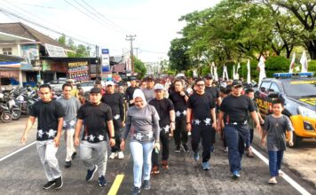 Ribuan Masyarakat Padati Pantai Piwang Ikuti Jalan Santai KPU Kabupaten Natuna