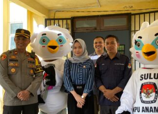 KPUD Anambas Gelar Simulasi Tata Cara Pemilihan di Desa Temburun