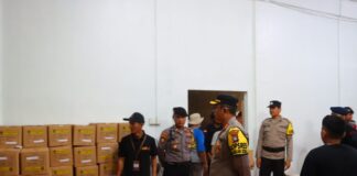 Kapolres Natuna Pantau Pengamanan Surat Suara Pemilu 2024