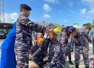 Lanal Ranai Gelar Upacara Penutupan Masa Orientasi Prajurit Remaja