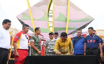 Gubernur Ansar Resmikan Penyelesaian Pekerjaan Penataan Kawasan Jalan Bandara Raja Haji Fisabilillah