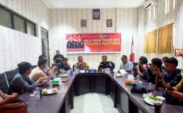 Jelang Akhir Tahun, Polres Natuna Gelar Press Release
