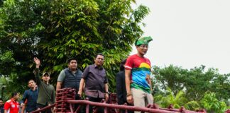 Menparekraf Sandiaga Uno Tinjau Taman Pemancingan Poyotomo di Bintan