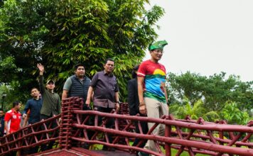 Menparekraf Sandiaga Uno Tinjau Taman Pemancingan Poyotomo di Bintan