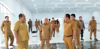 Awal Tahun 2024, Bupati Bersama Wakil Pantau Aula Baru