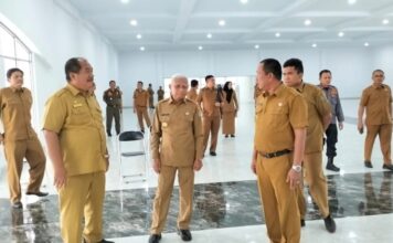 Awal Tahun 2024, Bupati Bersama Wakil Pantau Aula Baru