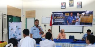 Kunjungi Sekolah-Sekolah di Natuna, Lanud Raden Sadjad Sosialisasi PPDB SMA Pradita Dirgantara
