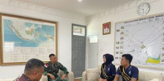 Danlanal Ranai Terima Duta Putera Puteri Maritim Indonesia