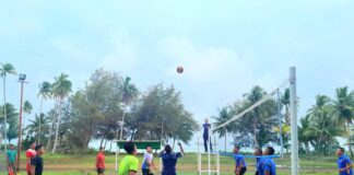Final Pertandingan Voli Antar Satker Lanud RSA Natuna