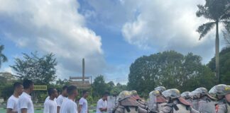 Tingkatkan Keamanan Pemilu 2024, Polres Natuna Gelar Pelatihan Pengendalian Massa