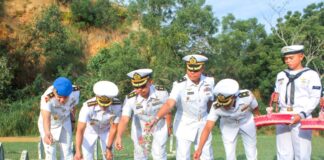 Danlanal Lhokseumawe Pimpin Upacara Ziarah Dan Tabur Bunga Jelang Hari Dharma Samudera Tahun 2024