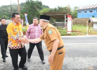 Dorong Peningkatan Akses Masyarakat, Gubernur Ansar Resmikan Jalan Letung – Kuala Maras